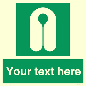 Custom sign safe condition Lifejacket